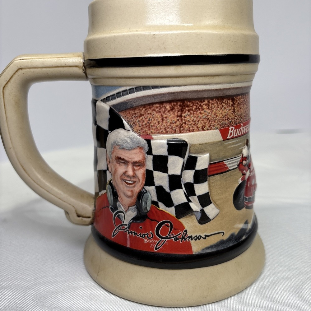 24oz‎ Big 1993 Budweiser Racing Bill Elliot Junior Johnson Beer Stein Mug NASCAR